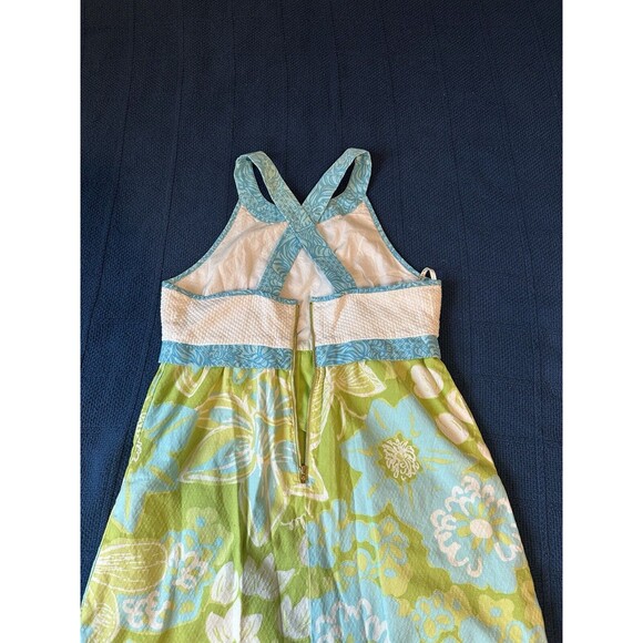 LILLY PULITZER ELLERY Adjustable Halter DRESS 6 50th Anniversary Jubilee Pockets - Picture 3 of 11